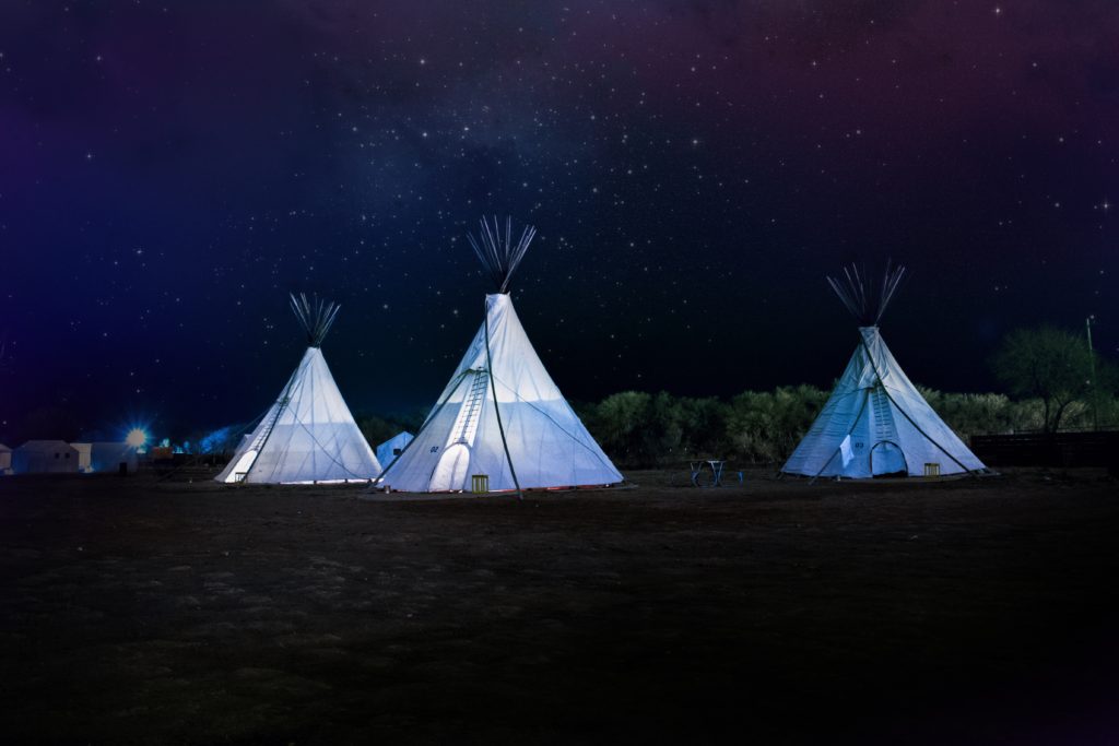 Try out eco-friendly accommodation like yurts or teepees